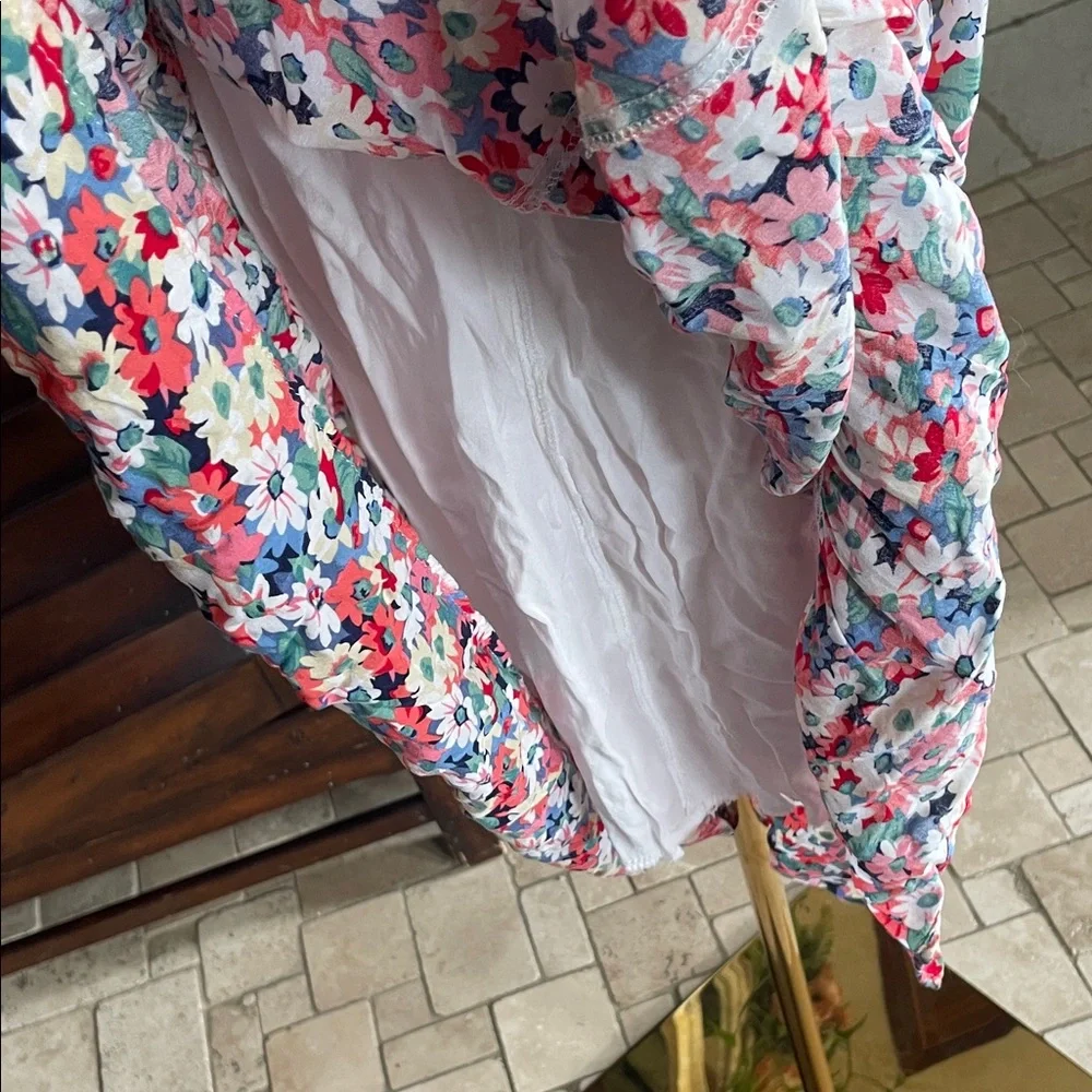 Floral High-Low Skirt Pretty Garden Small Lined - Picture 9 of 9